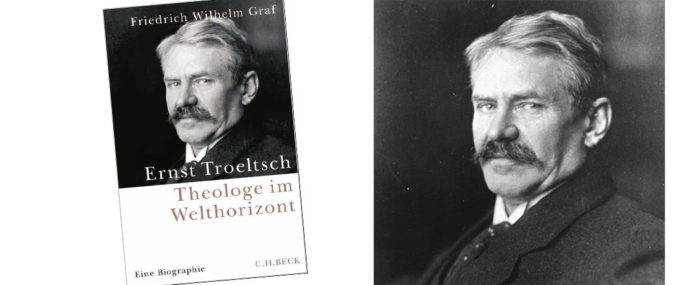 Ernst Troeltsch, 1915 und Buchcover. Foto: epd/F