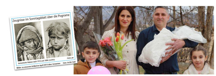 Bilder zu unserem Artikel im April 2015 über Armenien. Familie Baghdasaryan steht auch aktuell nach ihrer Flucht vor einer ungewisser Zukunft. Fotos: Archiv Sobl/privat