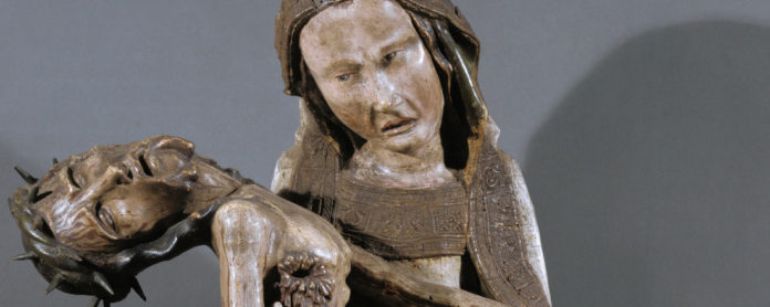 Roettgen-Pieta, um 1300, Bonn, Rheinisches Landesmuseum. Bild: akg