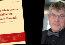 Kann Gottes Wort aktuell Frieden bringen? Die Publikation und Landesbischof Friedrich Kramer. Fotos: PR und epd/F