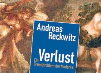 Bestimmen Verluste aktuelle Weltdeutung? Vertreibung aus dem Paradies: Emporenmalerei in der evangelischen Kirche St. Martin von Mihla in Thüringen sowie Buchcover. Fotos: epd/F + PR